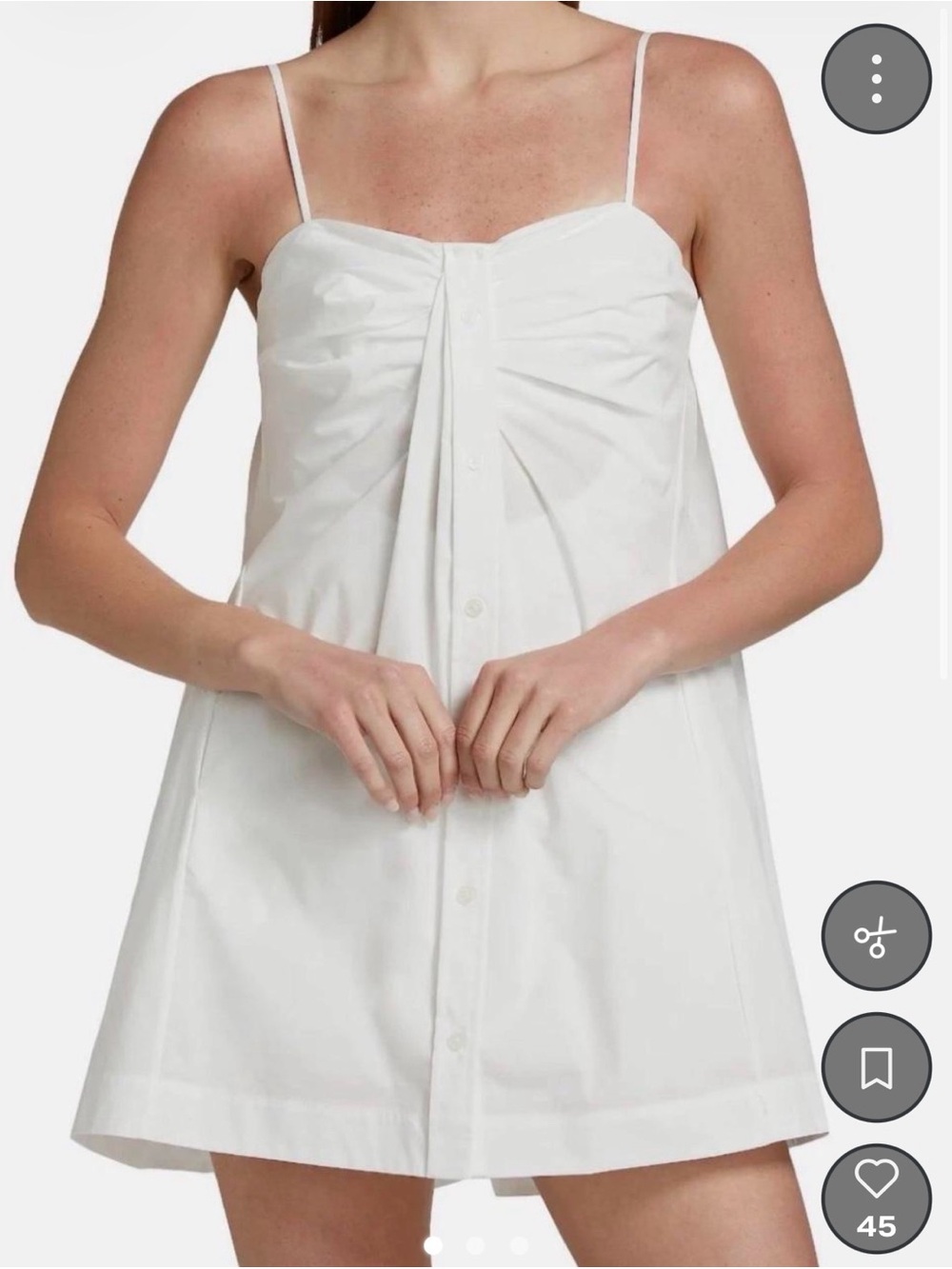 Simkhai Kendall Dress NWT Size 6 in white